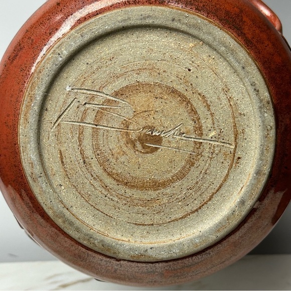 Handmade Signed Ceramic Casserole Dish w Lid - Picture 12 of 14